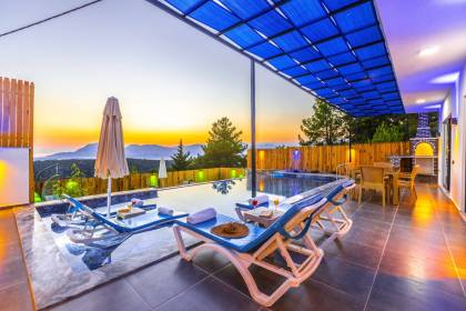 Villa Erva Duo | Kalkan Deniz Manzaralı Villa