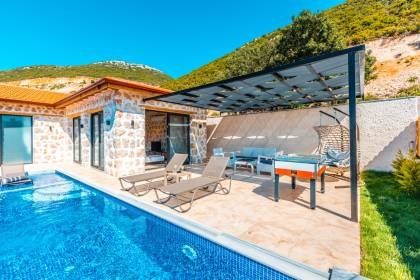 Villa Yaz 6 | Kalkan Saunalı, Isıtma Havuzlu Villa Kiralama